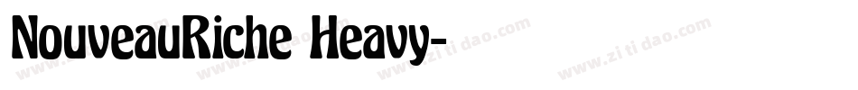 NouveauRiche Heavy字体转换